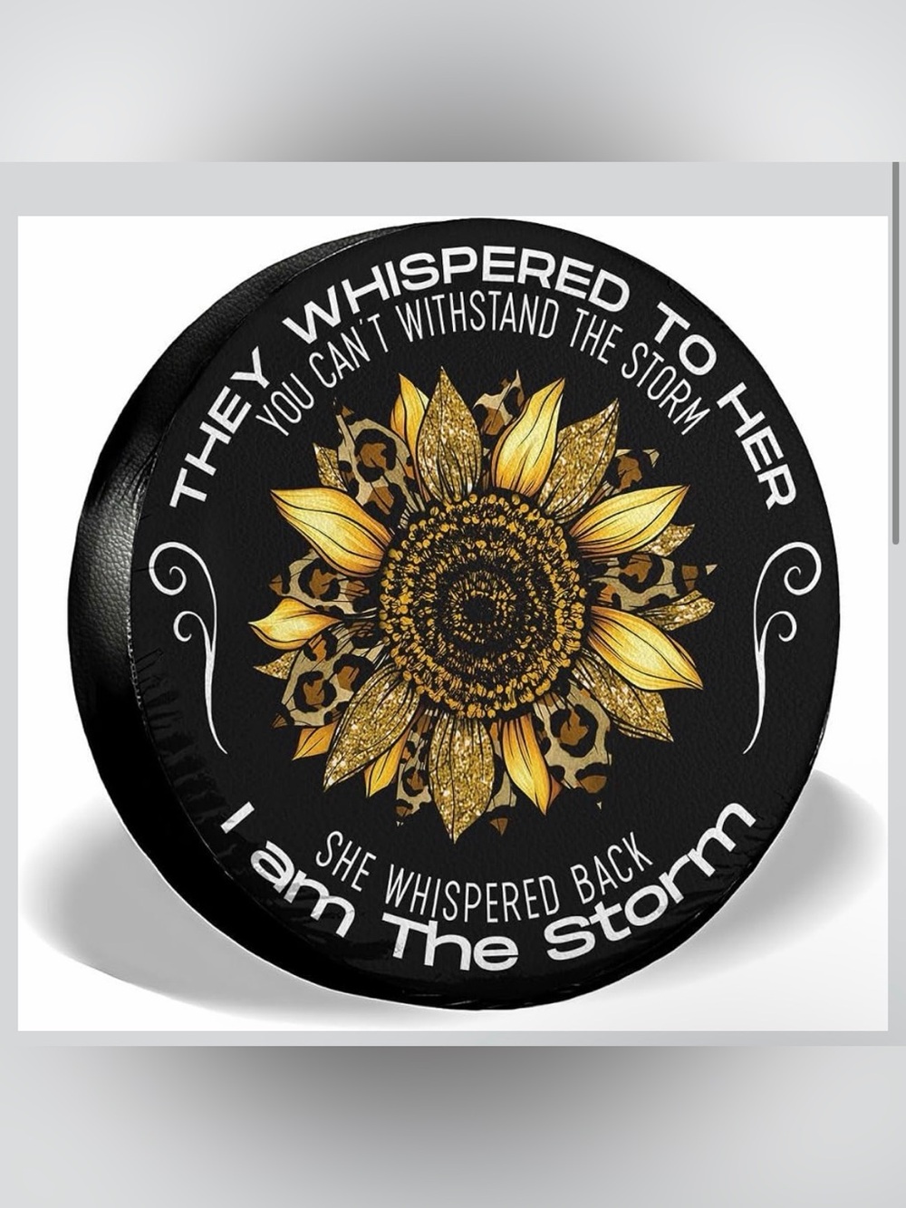 Sunflower Spare Tire Cover Size 14